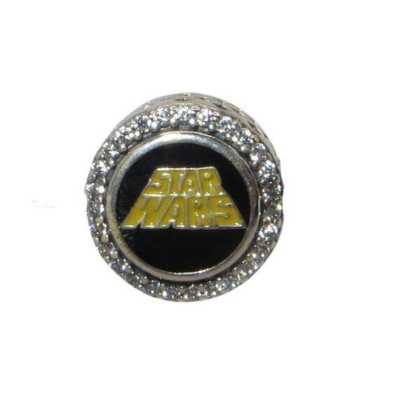 Pandora RARE! Disney LFL Star Wars Force Be With You CZ & SS .925 Charm - Picture 1 of 5